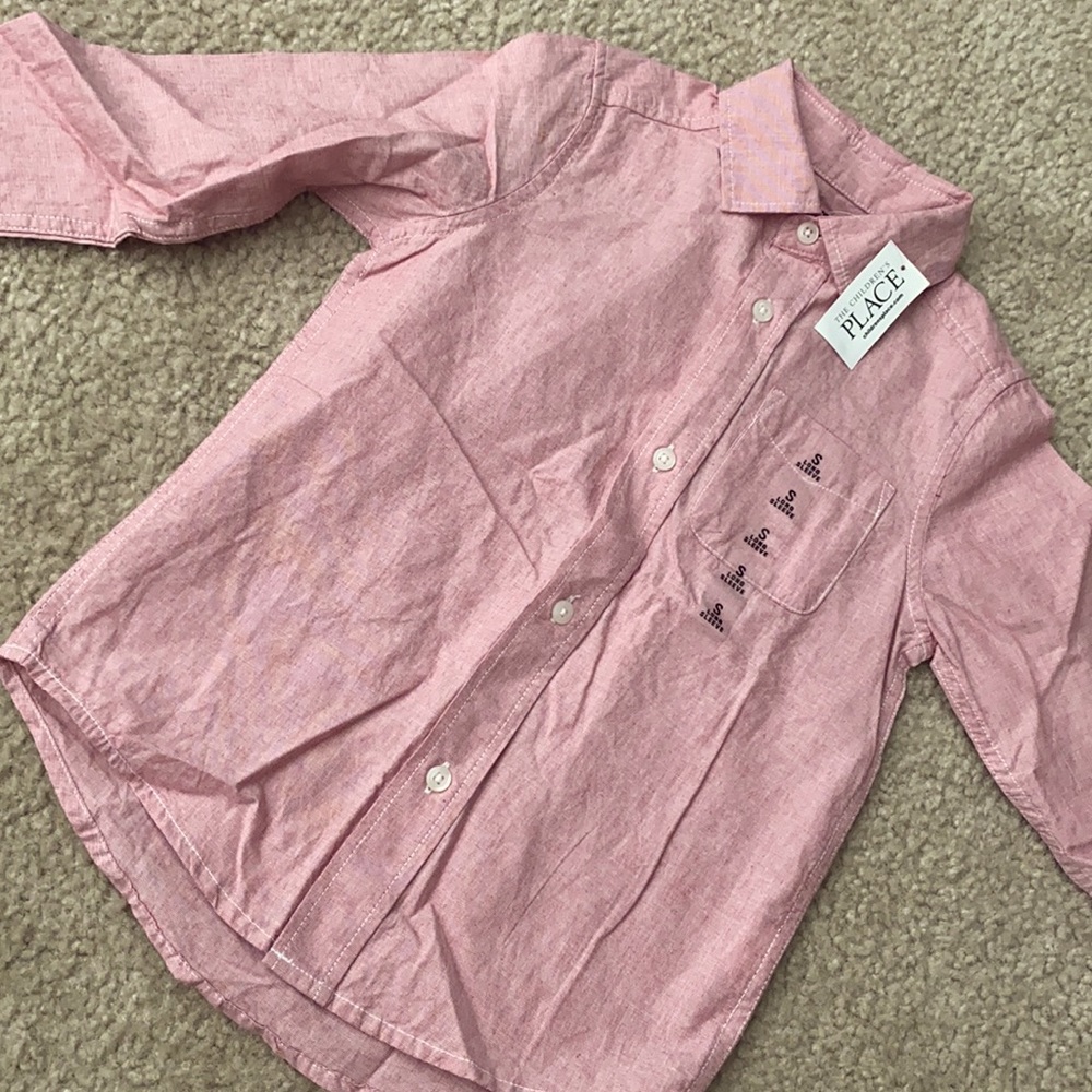 🛍Size 5/6 salmon color button up